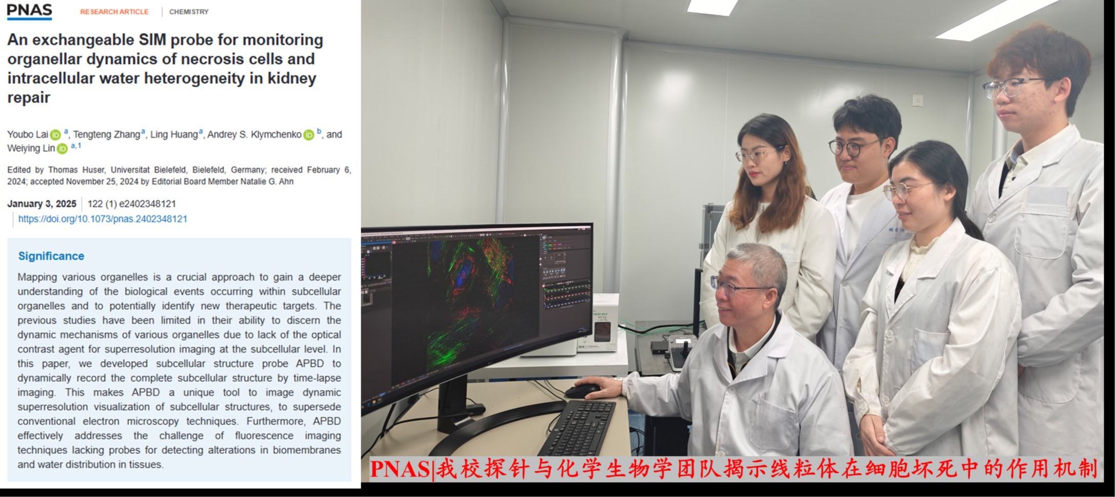 3003新葡的京集团网址探针与化学生物学团队在超高分辨探针领域取得重大突破